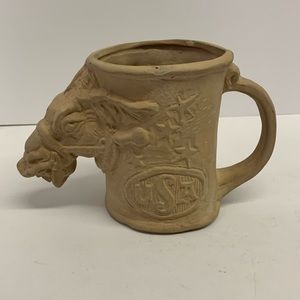 Vintage 1971 Brown Rumph Democrat Donkey Mug